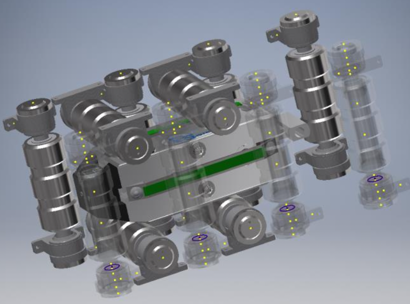The specific operation seen in 3D of the RGCBL instrument